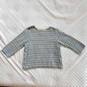 Ace & Jig Blue and Cream Striped Top